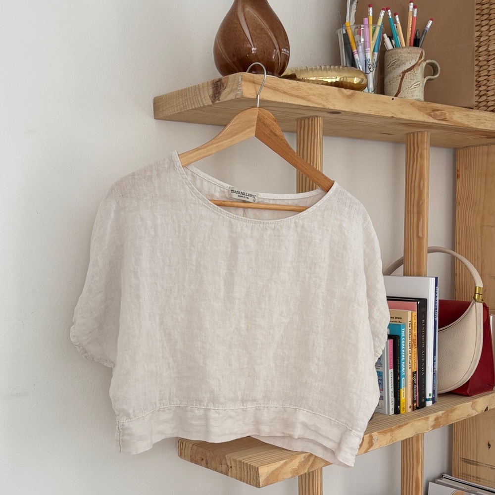 Linen Crop Top